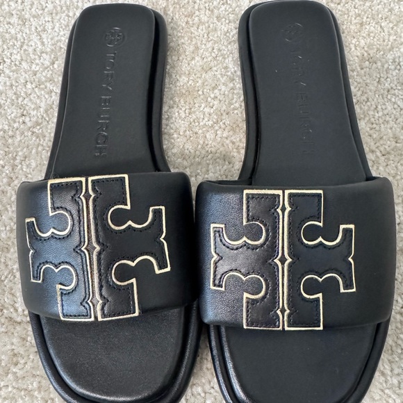 NEW Tory Burch DOUBLE T SPORT SLIDE - Picture 2 of 7